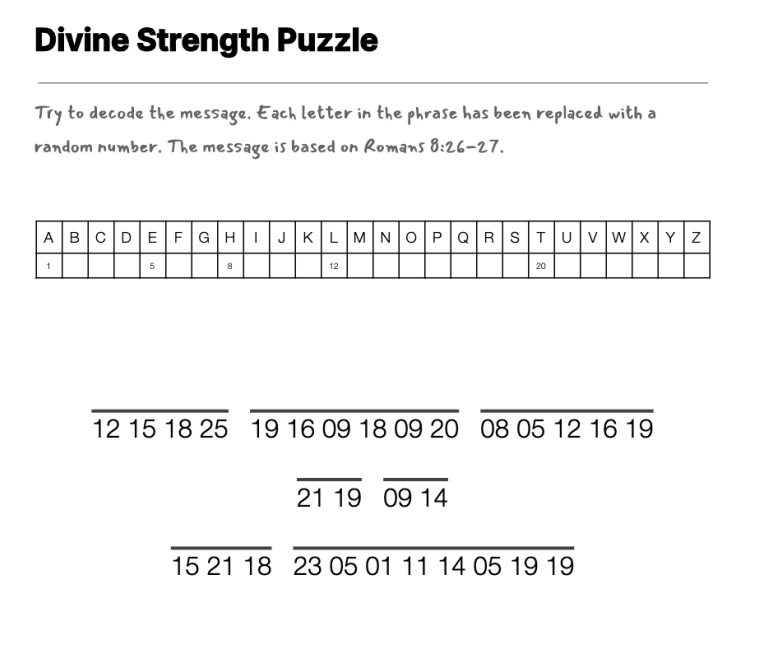 Talking to God cryptogram